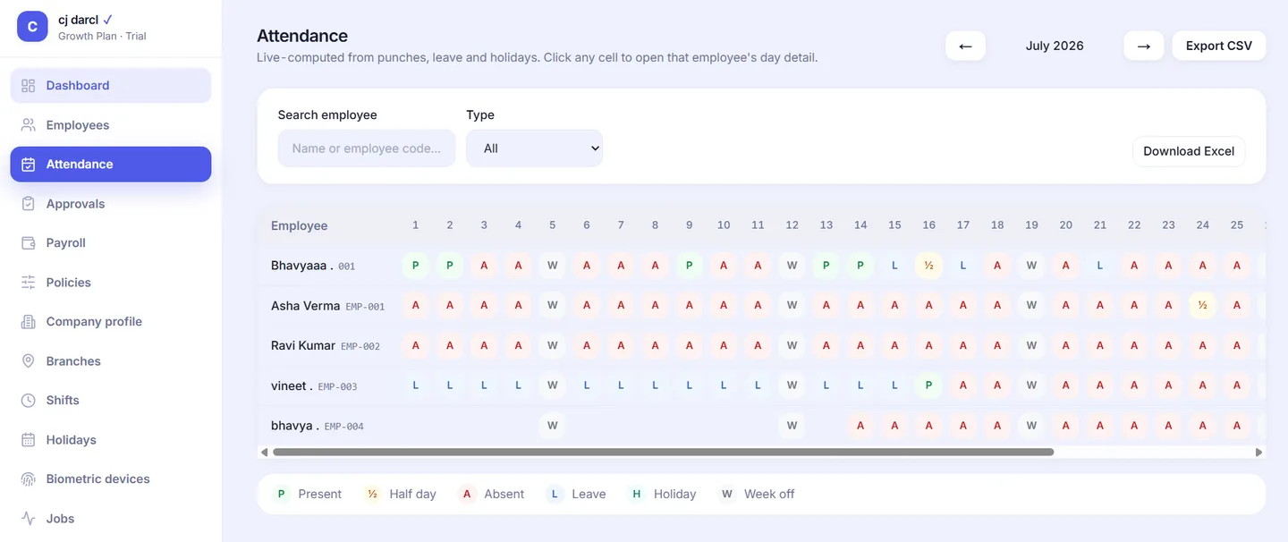 HRMS & Workforce Management Platform — screenshot 3